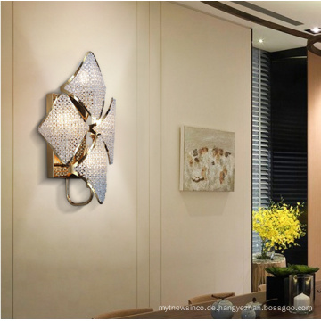 Moderne Luxus-Schlafzimmer-Kristall-LED-Wandleuchte